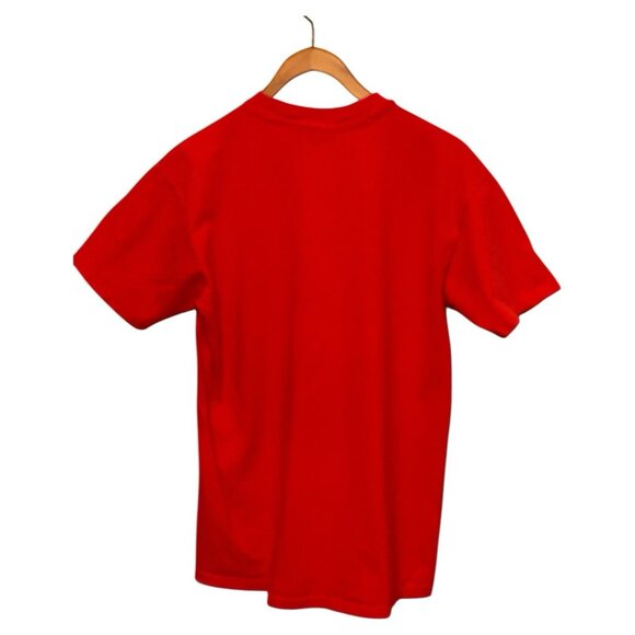 NC State Wolfpack Red S/S T-Shirt Men's Size L Vintage Single Stitch USA NCAA - Picture 2 of 7